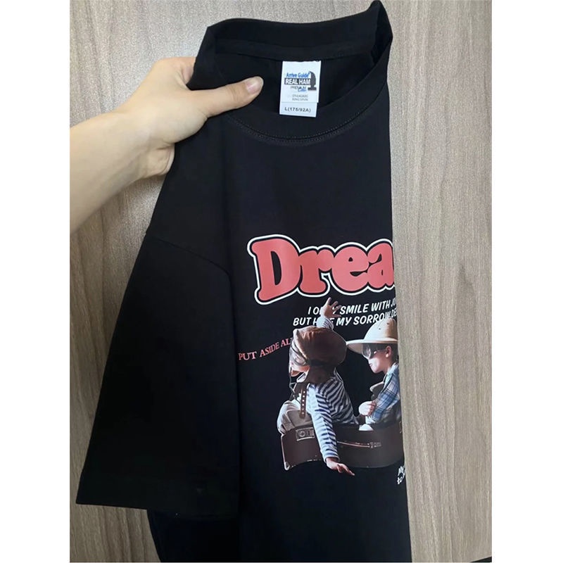 Áo Thun 100% Cotton Tay Ngắn Cổ Tròn Màu Xám Than Hoạt Tính Thời Trang Mùa Hè Hàng Mới 2022 Dành Cho Bạn Nữ