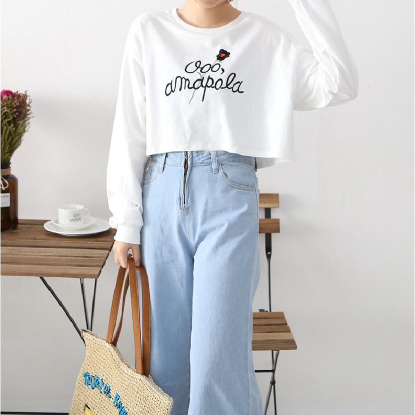 Áo Thun Croptop Dài Tay Nữ Thời Trang Zenkocs3 WM TOP 078