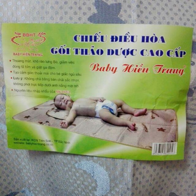 Chiếu điều hòa + gối thảo dược