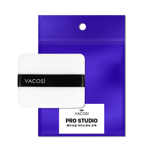 Bông Phấn Khô Vuông Pro Vacosi Prs Small Square Pro Puff PK01 (Bịch 1 Cái)