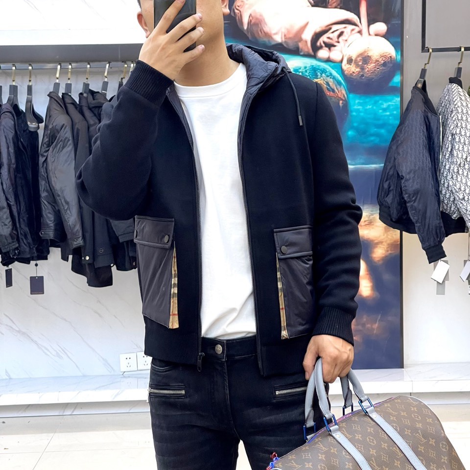 Áo khoác nam thời trang cao cấp Burberry BBR kiểu dáng trẻ trung, năng động