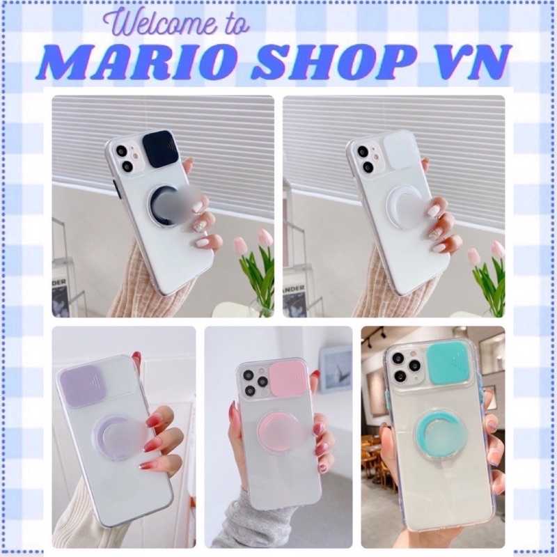Ốp nắp trượt bảo vệ camera iPhone 6/6S/6 plus/6s plus/7/8/se 2020/7 plus/8 plus/X/XS Max/11/11 pro max/12/12 pro max