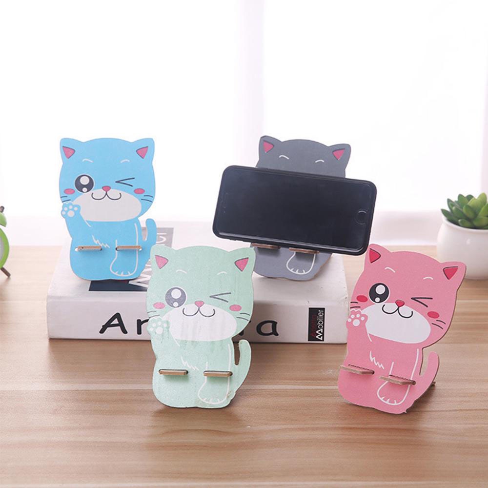 Giá đỡ điện thoại/ máy tính bảng bằng gỗ hình động vật dễ thương nhiều kiểu tùy chọn chất lượng cao