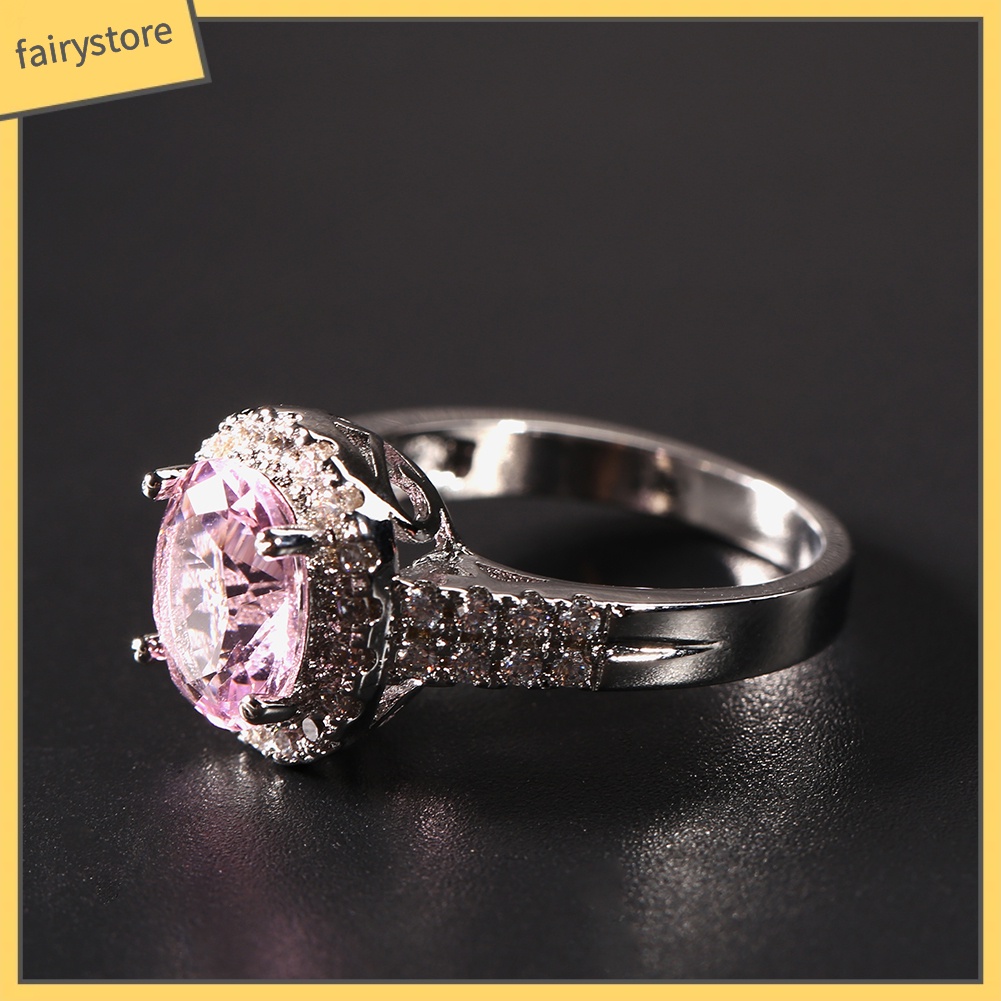 Nhẫn Đính Đá Phong Cách Sang Trọng Thanh Lịch Dành Cho Nữ