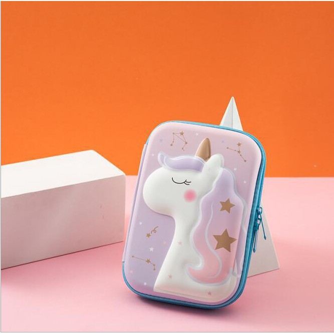 Hộp đựng bút hình ngựa một sừng đáng yêu