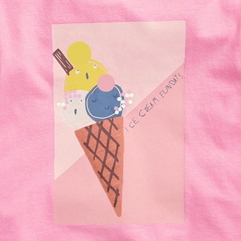 [ Hàng chính hãng ] Áo LITTLEMAVEN hồng kem cực đẹp cho bé gái