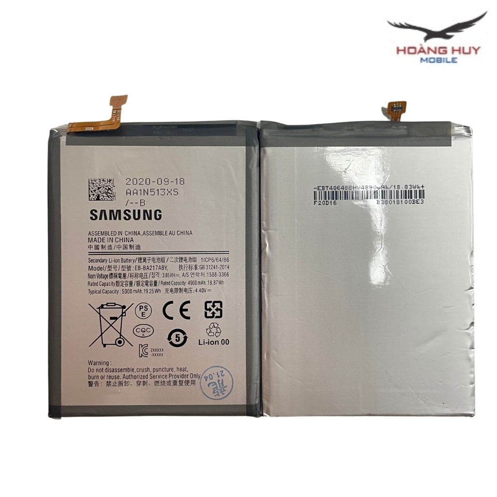 Pin Samsung Galaxy A21s,A12,A02,EB-BA217ABY Dung Lượng 5000mAh Hàng Zin Nhập Khẩu Bảo Hành 6 Tháng 1 Đổi 1