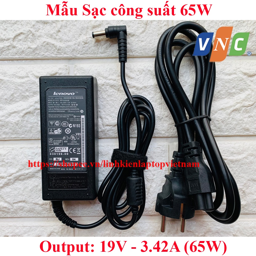 Sạc Laptop Lenovo 3000 G400 G410 G430 G450 G230 B460 B470 B450 B475 B560 G470 G475 G480 G530 G570 G580 V360 V460 chân To