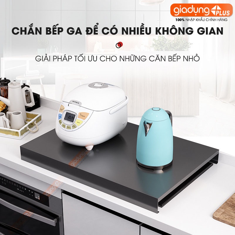 Tấm chắn mặt bếp ga inox 304, sơn tĩnh điện để đồ đa năng tăng thêm không gian sử dụng cho bếp hẹp LAZYDO (LZ-0251)