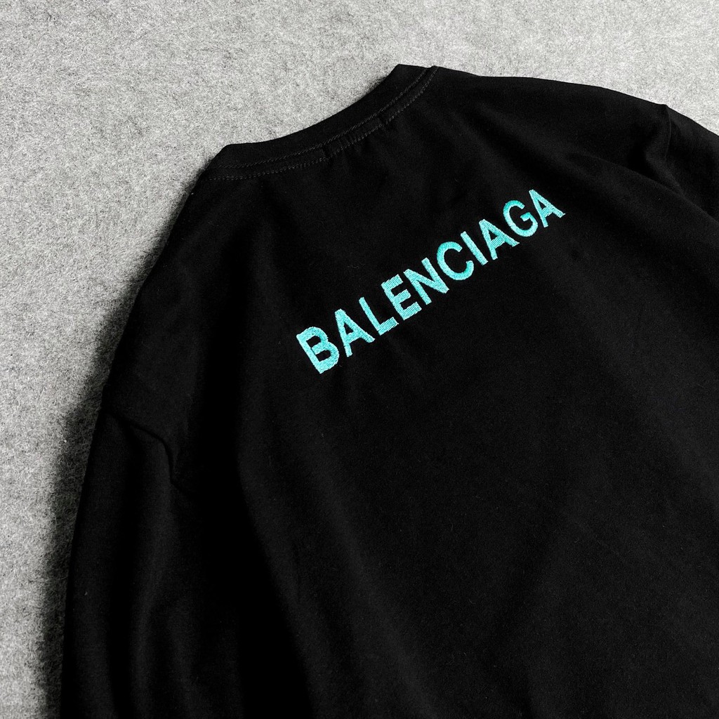 Áo thun tay lỡ thêu xanh , áo cotton nam nữ unisex , MSW Town | BigBuy360 - bigbuy360.vn