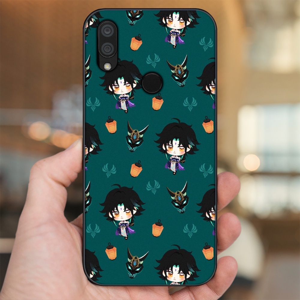 Ốp lưng Xiaomi Redmi 7 viền đen in hình Xiao Genshin Impact