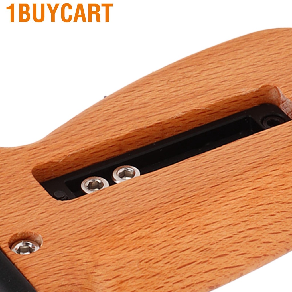 1buycart Wooden Side Handle Grip Adjustable with 1/4in Thread Holes Cold Shoe Mount for Camera DV Video Cage