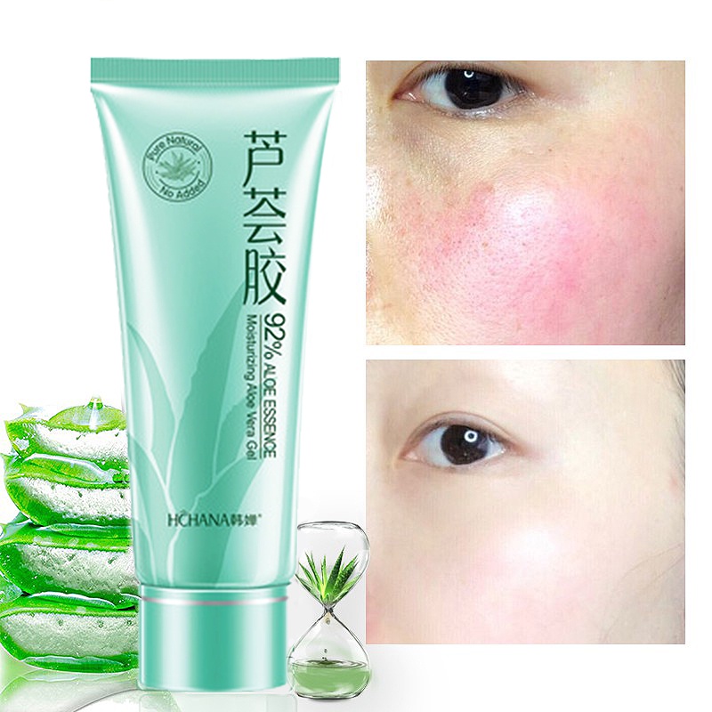 Kem dưỡng da chống mụn Aloe Vera Gel Làm mờ vết thâm Làm trắng da Dưỡng ẩm Kem chống nắng Gentle Repairing 40g
