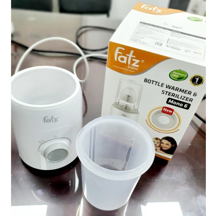 (Phù hợp tất cả các bình sữa) Máy hâm sữa &amp; tiệt trùng Mono 6 - Fatz Fatzbaby FB3001TN (Công nghệ Hàn Quốc)