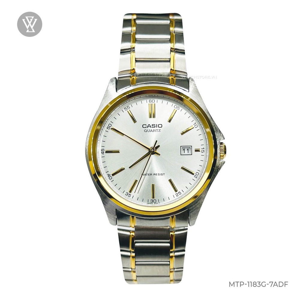 Đồng Hồ Quartz Nam Casio WATCHSTORE MTP-1183G-7ADF Thiết Kế Mặt Kính Khoáng 38.5mm, Dây Kim Loại Và Vỏ Thép Không Gỉ