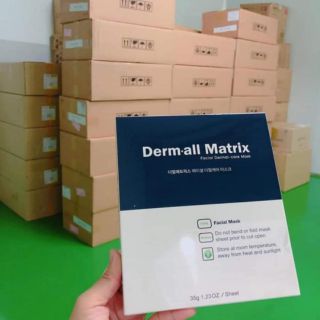 Mặt nạ Derm all Matrix 👑FREESHIP👑 Mặt nạ thải độc, cấp ẩm Derm-all Matrix Epidermall Detoxifying Mask 23g