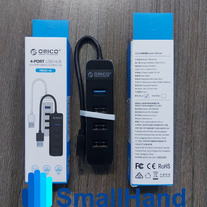 Hub Orico – Bộ chia 4 cổng USB 3.0 - Chính Hãng – USB3.0 Four – Port Hub – 4 Model