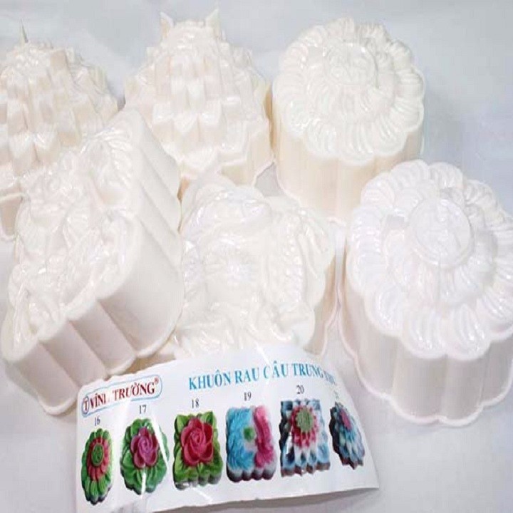 Combo 6 khuôn bánh trung thu , rau câu 3D - BX1593