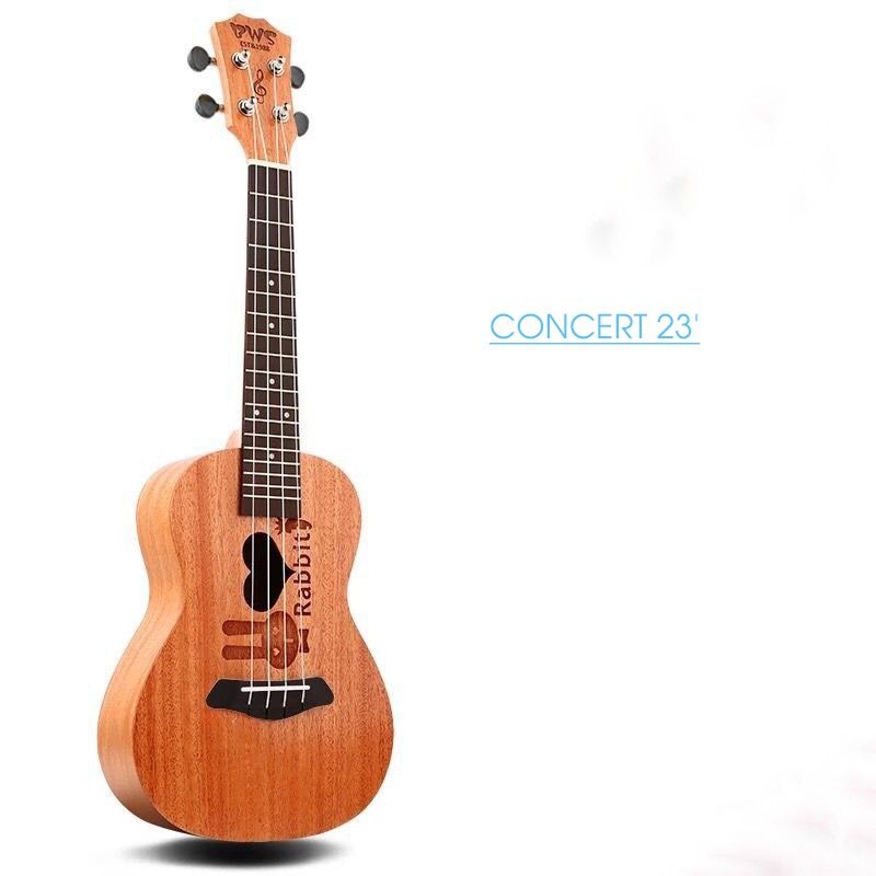 [Hàng Chính Hãng] Đàn Ukulele Concert BWS 23inch Gỗ Mahogany cao cấp tặng gt tự học và pick gảy