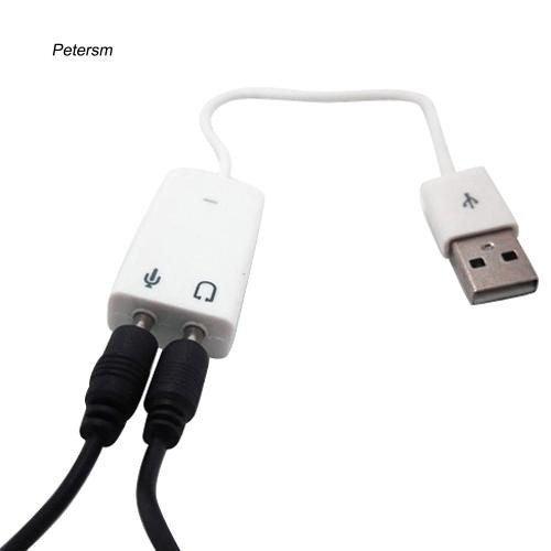 Card âm thanh USB 2.0 3D Virtual 7.1 cho máy tính