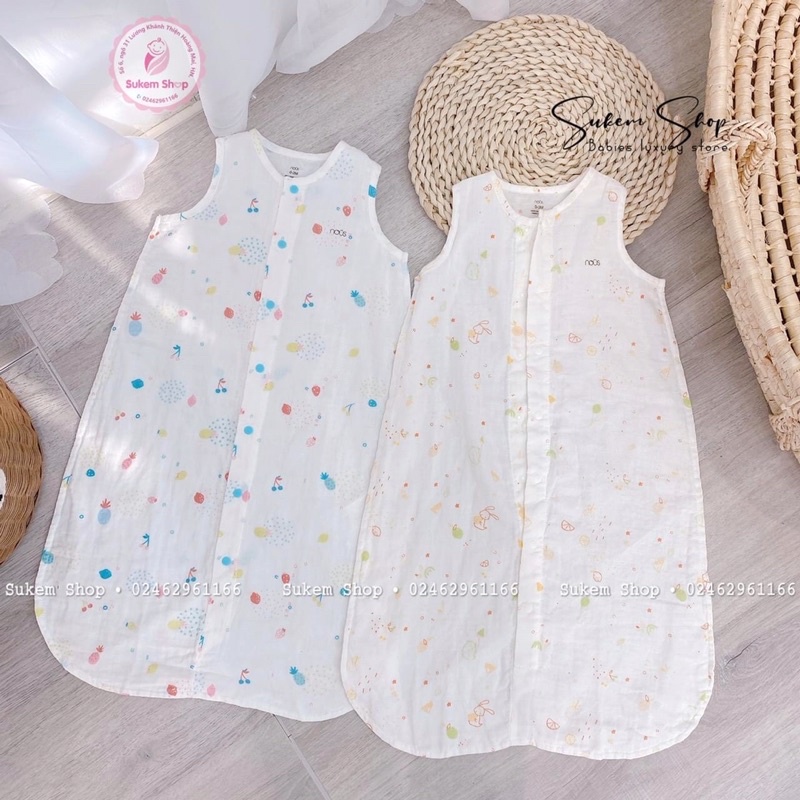 Túi ngủ xô Nous thông thoáng, mềm mịn cho bé