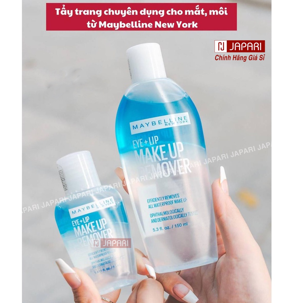 Nước Tẩy Trang Mắt Môi Maybelline Eye & Lip CHÍNH HÃNG Mini/Full- Nước Dầu Tẩy Trang Cho Da Dầu Mụn, Khô Nhạy Cảm Japari | BigBuy360 - bigbuy360.vn