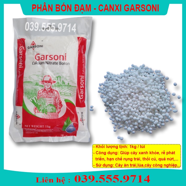 Phân bón Đạm canxi Calcium Nitrate Boron Giúp Giảm Rụng Hoa 1Kg