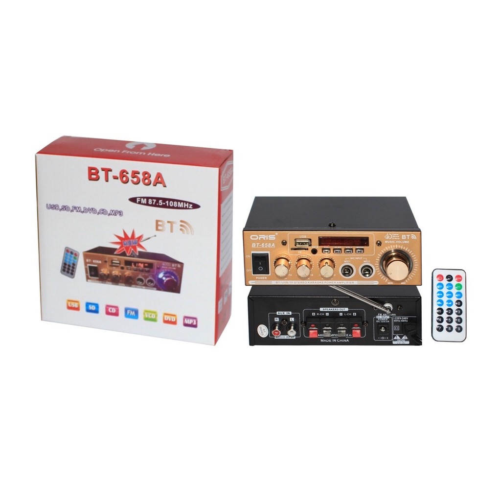 [Mã 11ELSALE hoàn 7% đơn 300K] AMPLY MINI ORIS BT-658A CÓ BLUETOOTH