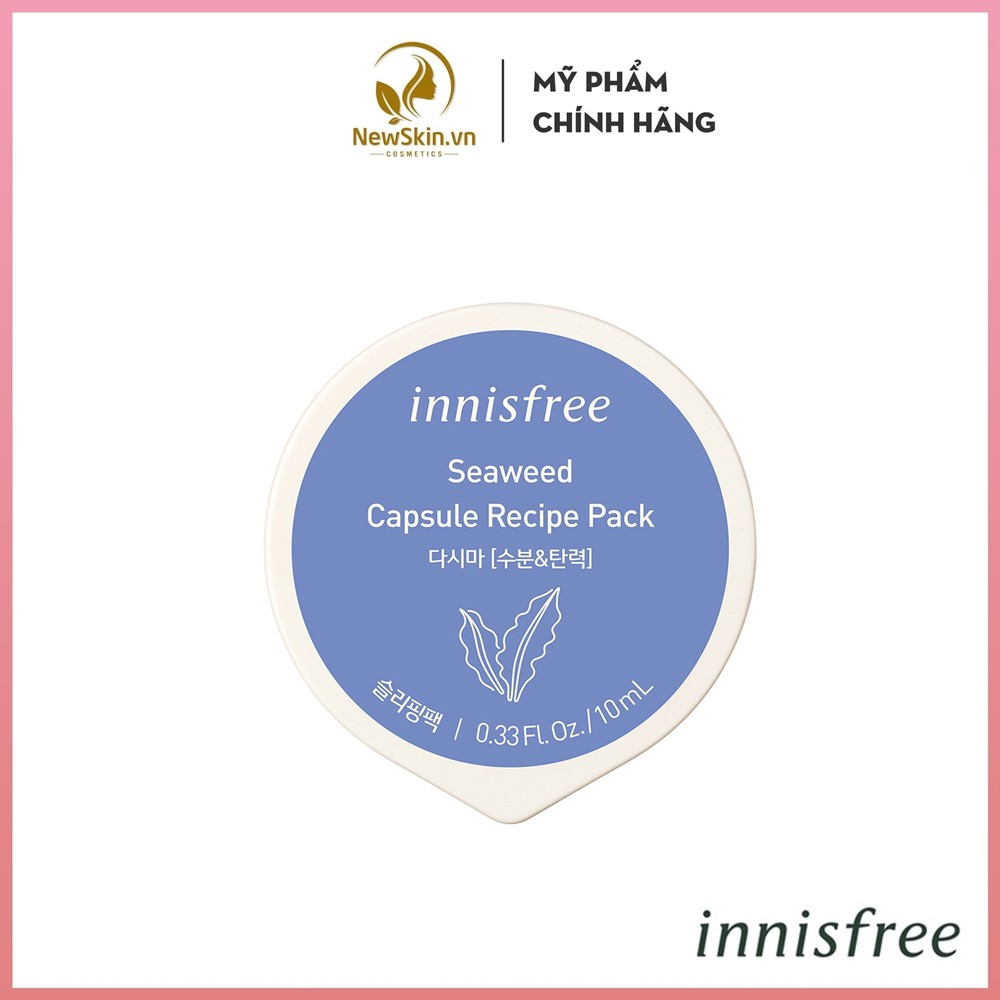 Mặt Nạ Ngủ Dưỡng Da Dạng Hủ Innisfree Capsule Recipe Pack Sea Weed 10ml