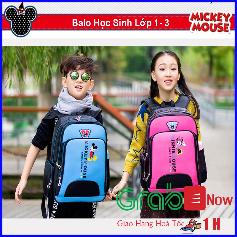 Cặp Đi Học Cho Bé Trai, Bé Gái - Balo Học Sinh Lớp 1-3 ( Kích thước 38cm x 16cm x 28cm )