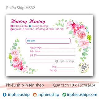 Phiếu giao giấy MS32