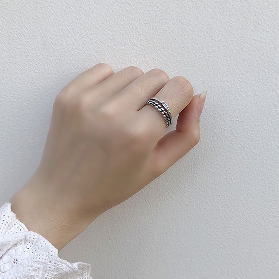 Nhẫn Bạc Thái Cho Nam và Nữ Cá Tính N1708 - Bảo Ngọc Jewelry