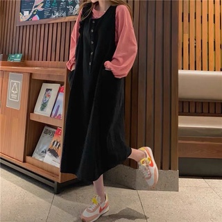 Set váy yếm kèm áo ulzzang