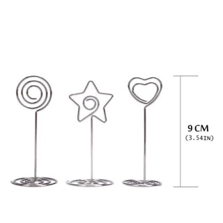 Chân đế kẹp hình, ảnh để bàn tiệc inox