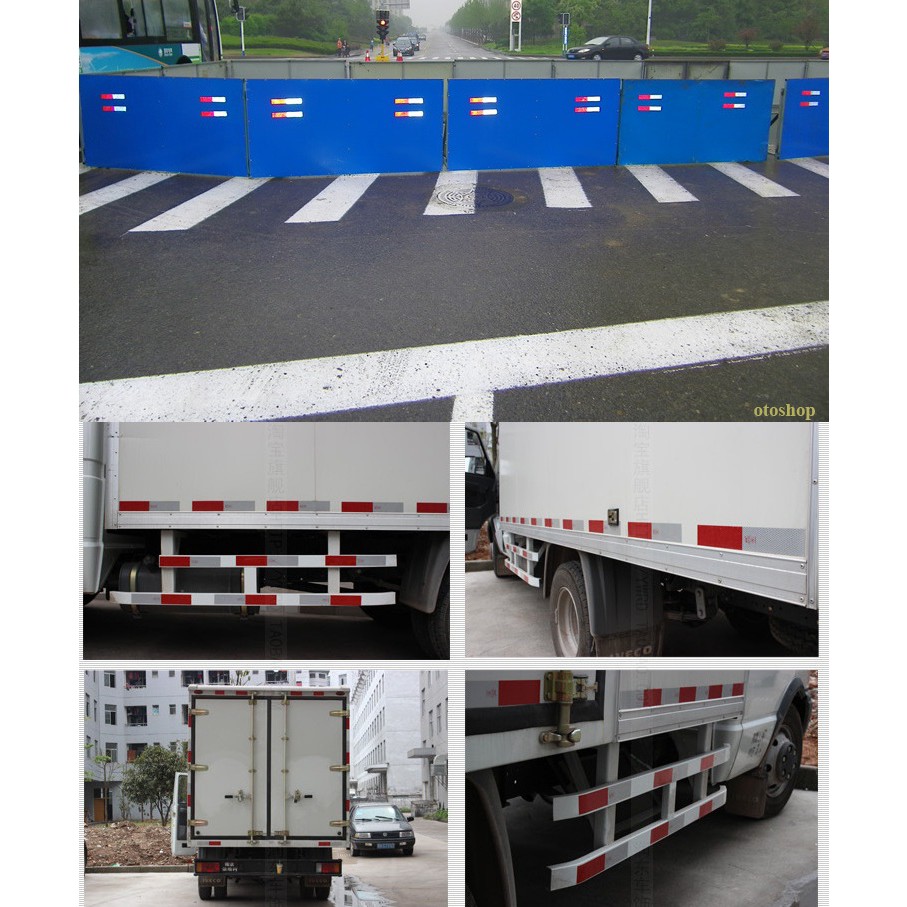 Bộ decal cảnh báo phản quang màu đỏ-trắng