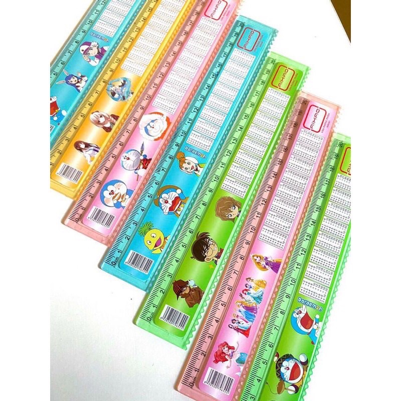 Thước kẻ hình 20cm Aihao có bảng Cửu chương