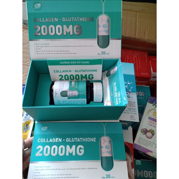 Viên uống trắng da Glutathione 2000mg hỗ trợ làm đẹp, sáng da giảm nám hiệu quả nhanh chóng