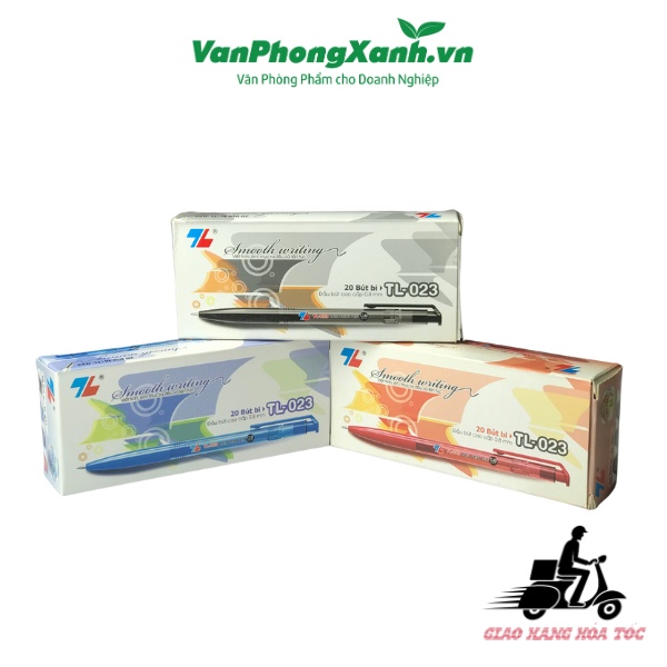 Bút bi Thiên Long TL023 0.8mm  - Xanh/Đen/Đỏ