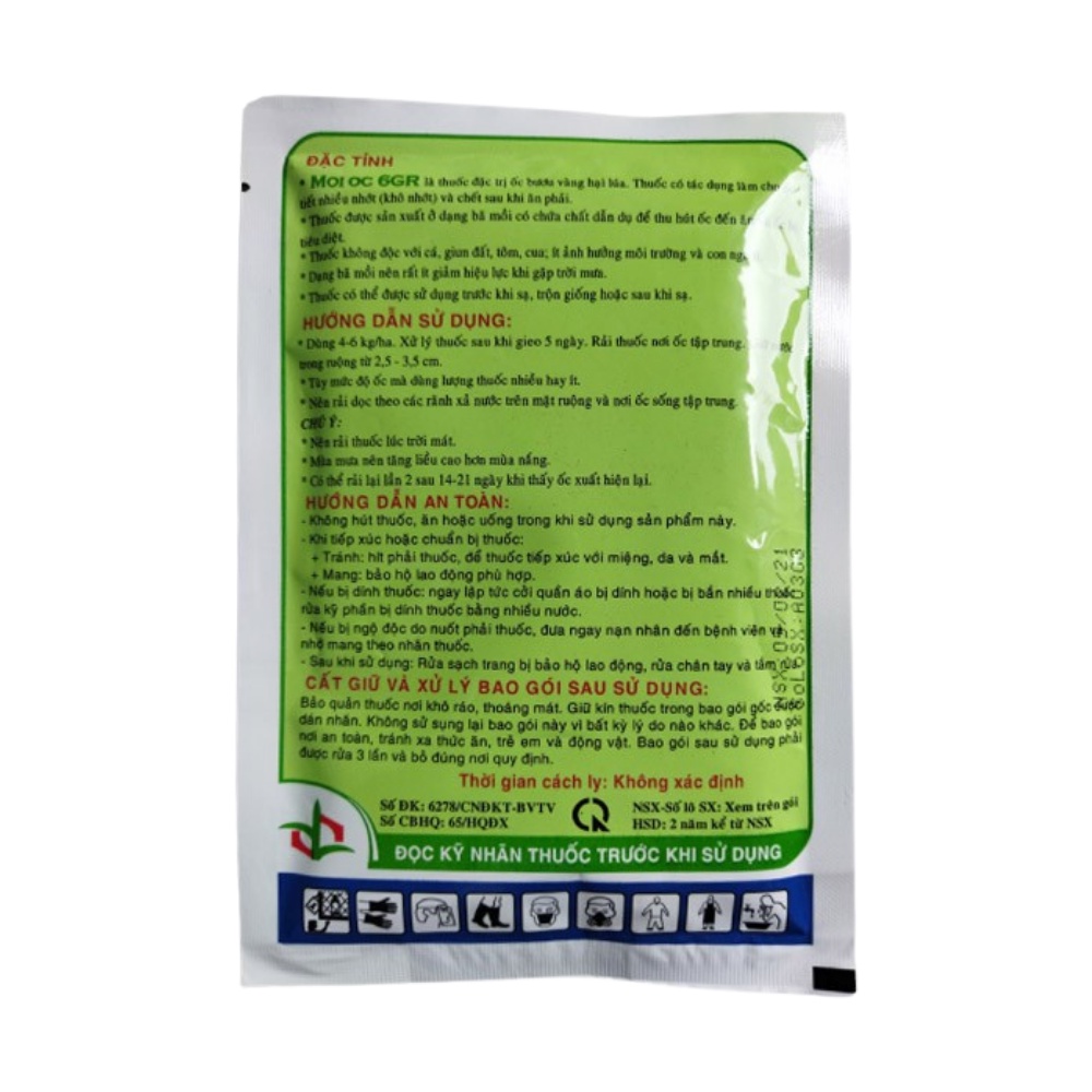 Moi OC 6GR Bả Trừ Ốc Sên Vàng Gây Hại Cho Cây Trồng - Gói 100g (OCM-001-100G)