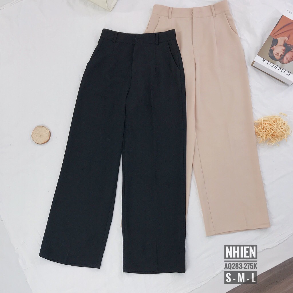 Quần tây nữ ống suông dài_Nhienvintage AQ283