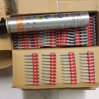 Đinh bắn bê tông 32mm (hộp 1000 đinh + 1 lọ gas)