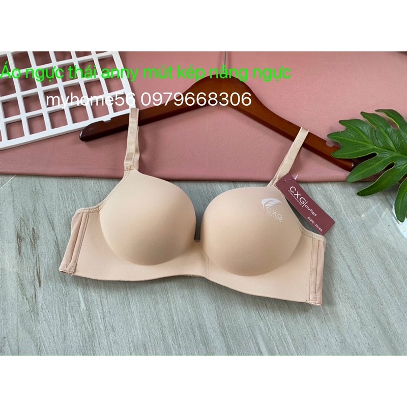 Áo ngực thái lan ko gọng mút kép siêu nâng ngực 651 mút kép nâng ngực 3cm