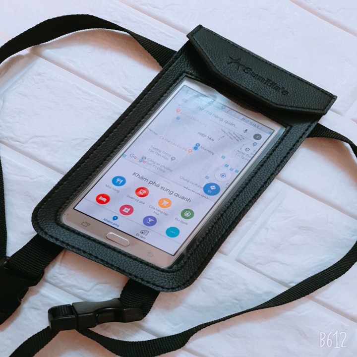 Túi ghi đông , túi đứng để điện thoại treo xe máy chất liệu da tiện dụng mẫu mới 2020 có màu đen và nâu TIPHA TP 3779