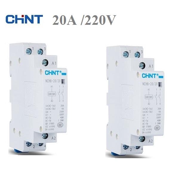 Khởi động từ 1P CHINT 20A/25A/40A/63A contactor kết hợp công tắc hẹn giờ ổ cắm hẹn giờ công tắc điều khiển từ xa