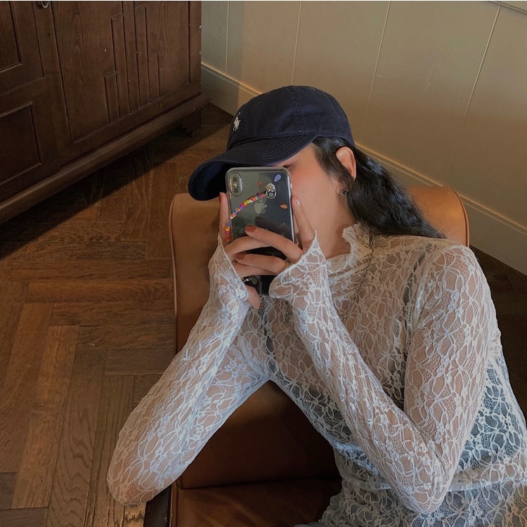 Áo Thun Chiffon Mỏng Phối Ren Thời Trang Mùa Hè 2023 Mới Cho Nữ