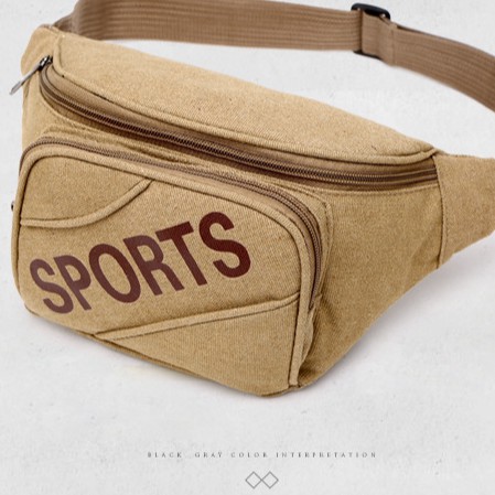 Túi đeo nam🎁FREESHIP🎁giảm 30k nhập [TUIVINAM]  túi đeo hông sport vàng | BigBuy360 - bigbuy360.vn