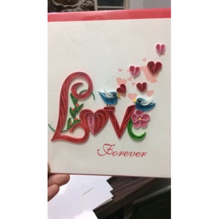 THIỆP QUILLING TÌNH YÊU
