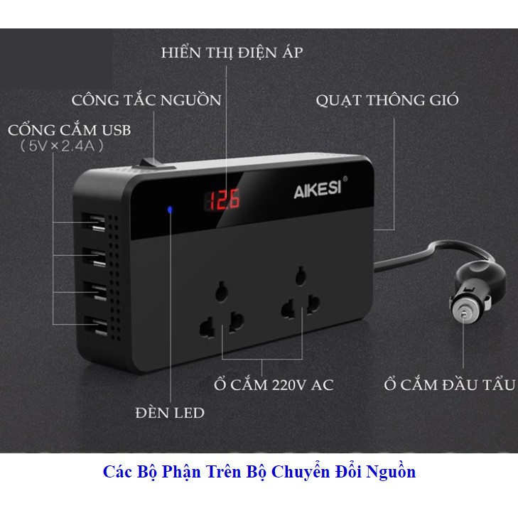 [Sale Sập Sàn] BỘ ĐỔI NGUỒN Ô TÔ AKS - AD