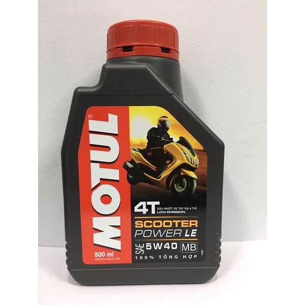 Nhớt Motul Scooter Power LE 5W40 dành cho xe tay ga