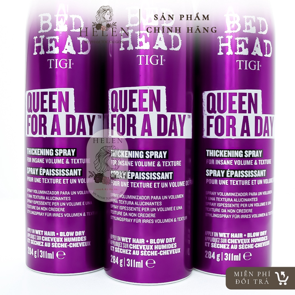 TIGI Xịt Tạo Phồng Tóc Tigi Bed Head Superstar Queen For a Day 311ml